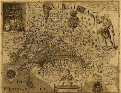 Picture of VIRGINIA DISCOVERED AND DESCRIBED BY JOHN SMITH 1606