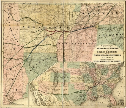 Picture of ARKANSAS CENTRAL 1872