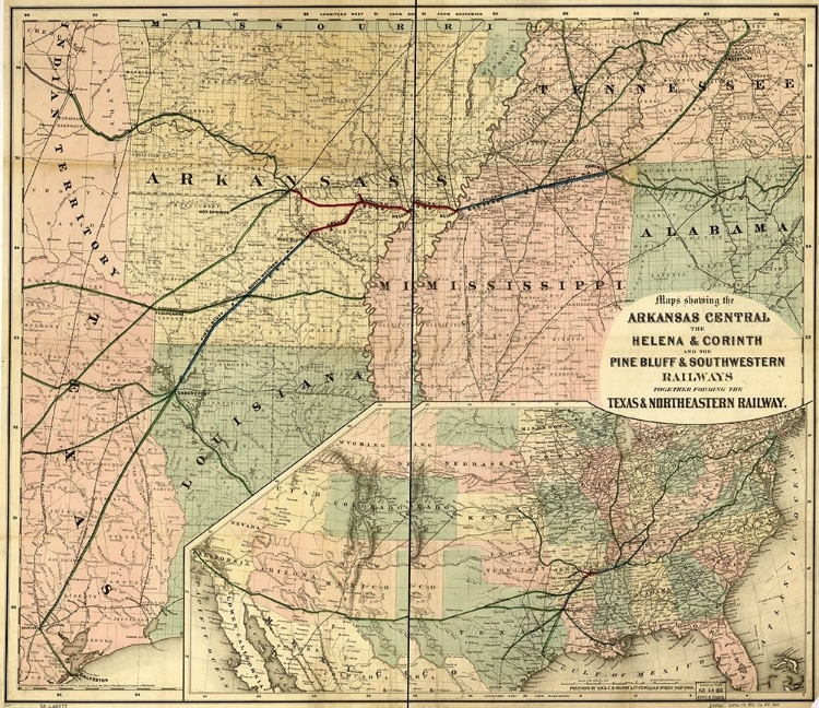 Picture of ARKANSAS CENTRAL 1872
