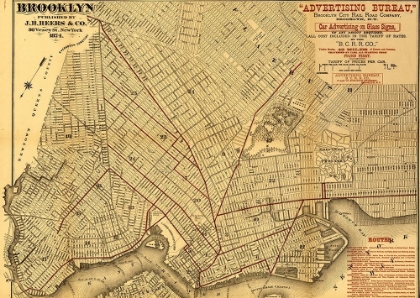Picture of BROOKLYN STREET MAP 1874