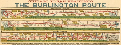 Picture of CHICAGO TO SAN FRANCISCO VIA THE BURLINGTON ROUTE 