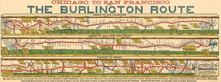 Picture of CHICAGO TO SAN FRANCISCO VIA THE BURLINGTON ROUTE 