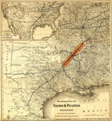 Picture of CAIRO AND FULTON RAILROAD 1871