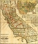 Picture of RAILROAD AND COUNTY MAP OF CALIFORNIA SHOWING EVERY RAILROAD STATION AND POST OFFICE 1883