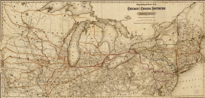 Picture of CHICAGO AND CANADA SOUTHERN RAILWAY 1872