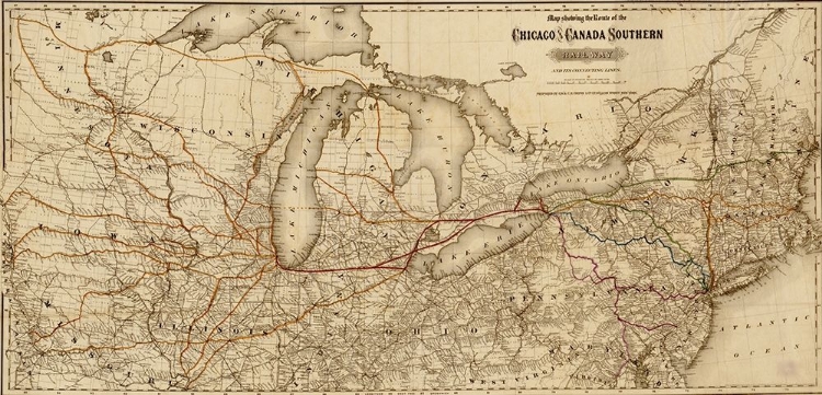 Picture of CHICAGO AND CANADA SOUTHERN RAILWAY 1872