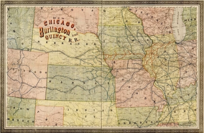 Picture of CHICAGO BURLINGTON AND QUINCY 1881
