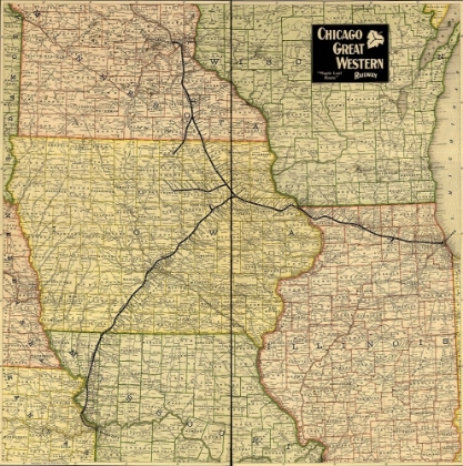 Picture of CHICAGO GREAT WESTERN RAILWAY MAPLE LEAF ROUTE 1897