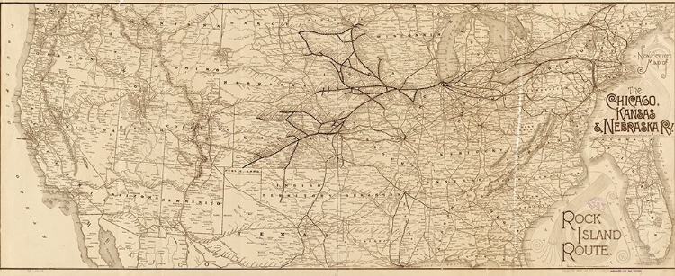 Picture of CHICAGO KANSAS AND NEBRASKA 1888