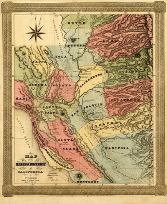 Picture of CALIFORNIA MINING DISTRICT 1851