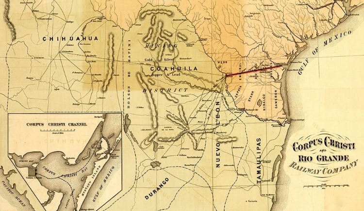 Picture of CORPUS CHRISTI AND RIO GRANDE RAILWAY COMPANY 1874