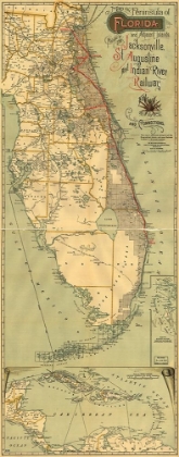 Picture of JACKSONVILLE ST AUGUSTINE AND INDIAN RIVER RAILWAY 1893