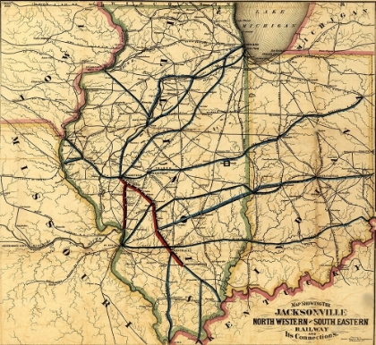 Picture of JACKSONVILLE NORTH WESTERN AND SOUTH EASTERN RAILWAY 1855