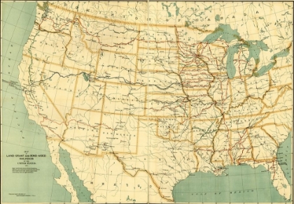 Picture of LAND GRANT AND BOND AIDED RAILROADS OF THE UNITED STATES 1892