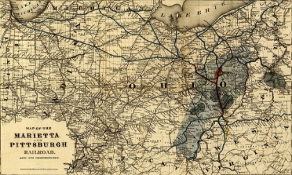 Picture of MARIETTA AND PITTSBURGH RAILROAD 1871