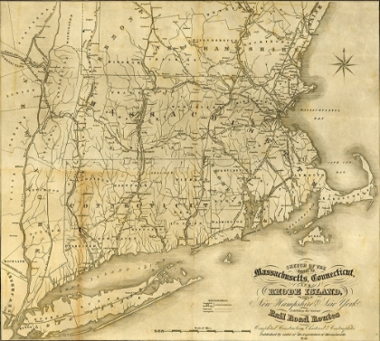 Picture of MASSACHUSETTS CONNECTICUT AND RHODE ISLAND AND PARTS OF NEW HAMPSHIRE AND NEW YORK