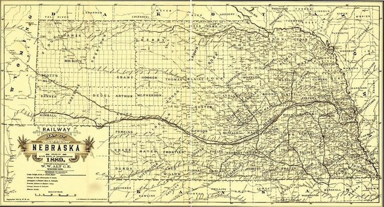 Picture of NEBRASKA 1889