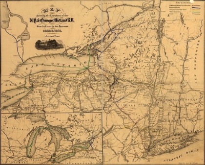 Picture of NEW YORK AND OSWEGO 1869