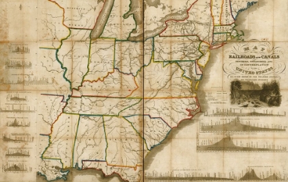 Picture of RAILROADS AND CANALS FINISHED UNFINISHED AND IN CONTEMPLATION IN THE UNITED STATES 1834