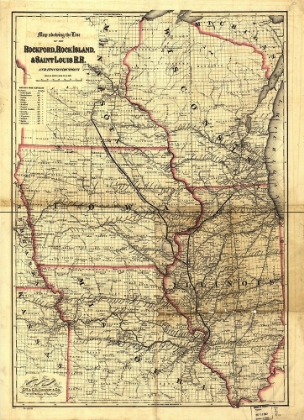 Picture of ROCKFORD ROCK ISLAND AND SAINT LOUIS RAIL ROAD 1868