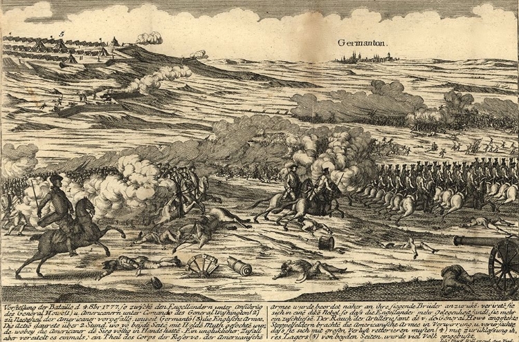 Picture of BATTLE OF GERMANTOWN NEAR PHILADELPHIA 1777