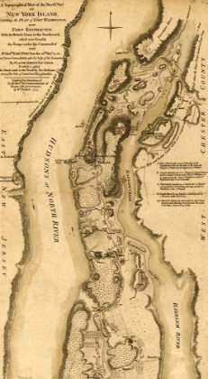 Picture of PLAN OF THE ATTACK OF FORT WASHINGTON 1776 