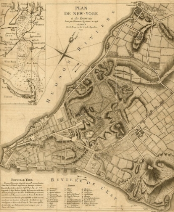 Picture of PLAN OF NEW YORK AND ENVIRONS 1777