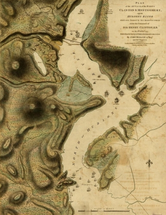 Picture of PLAN OF THE ATTACK OF THE FORTS CLINTON AND MONTGOMERY 1777