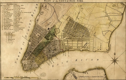 Picture of PLAN OF THE CITY OF NEW YORK 1789