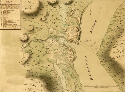 Picture of PLAN OF THE FORTS MONTGOMERY AND CLINTON 1777