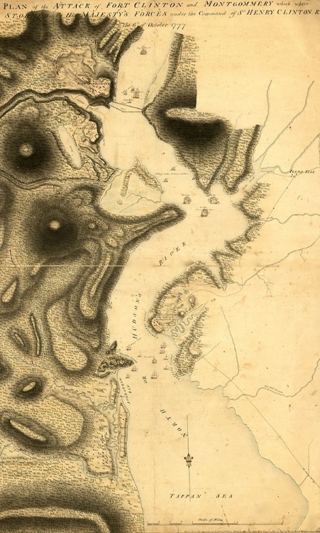 Picture of PLAN OF THE ATTACK OF FORT CLINTON AND MONTGOMERY 1777