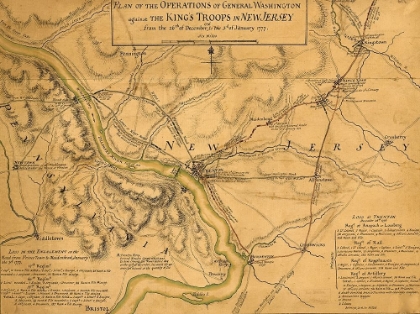 Picture of OPERATIONS OF GENERAL WASHINGTON AGAINST THE KINGS TROOPS IN NEW JERSEY 1777
