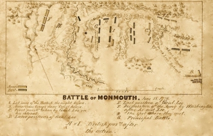 Picture of BATTLE OF MONMOUTH NEW JERSEY 1778
