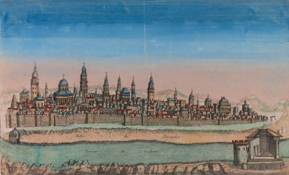 Picture of ANTIQUE MAP OF JERUSALEM