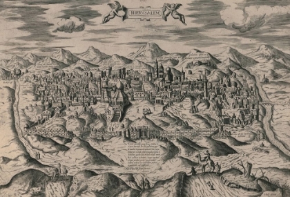 Picture of ANTIQUE MAP OF JERUSALEM