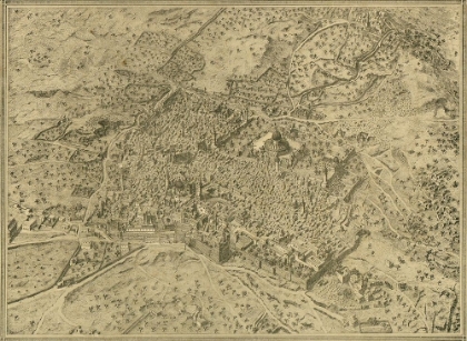 Picture of ANTIQUE MAP OF JERUSALEM