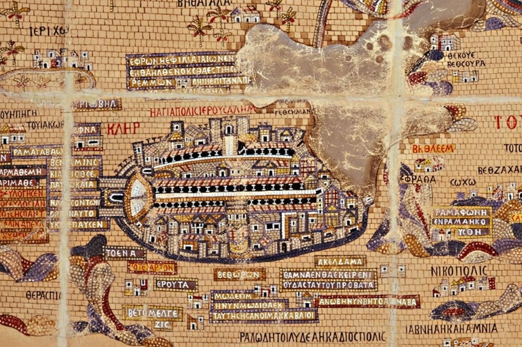 Picture of ANTIQUE MAP OF JERUSALEM