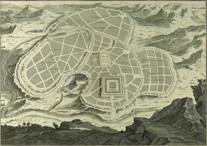 Picture of ANTIQUE MAP OF JERUSALEM