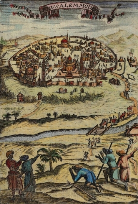 Picture of ANTIQUE MAP OF JERUSALEM