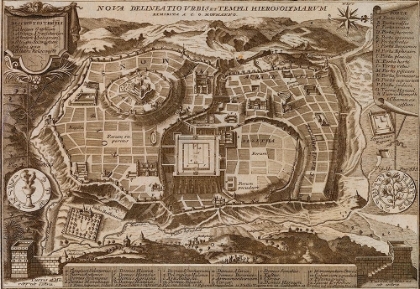 Picture of ANTIQUE MAP OF JERUSALEM