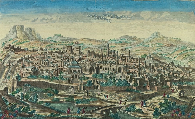 Picture of ANTIQUE MAP OF JERUSALEM