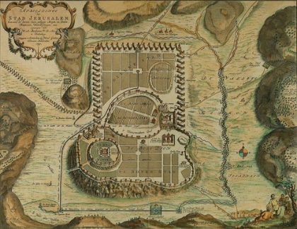 Picture of ANTIQUE MAP OF JERUSALEM