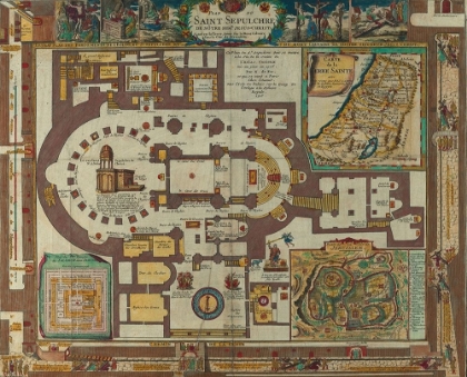 Picture of ANTIQUE MAP OF JERUSALEM