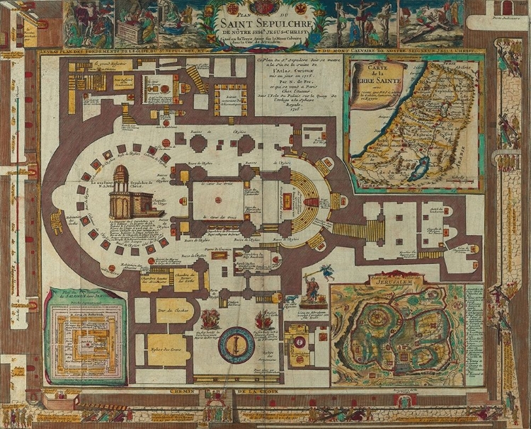 Picture of ANTIQUE MAP OF JERUSALEM