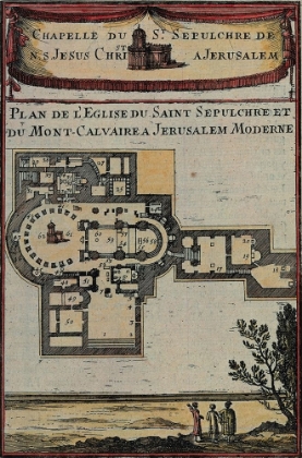 Picture of ANTIQUE MAP OF JERUSALEM