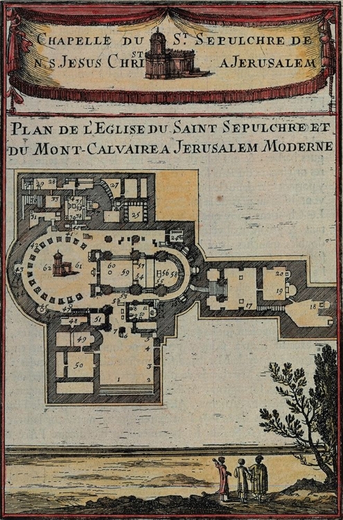 Picture of ANTIQUE MAP OF JERUSALEM