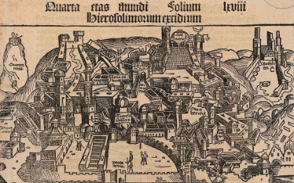 Picture of ANTIQUE MAP OF JERUSALEM