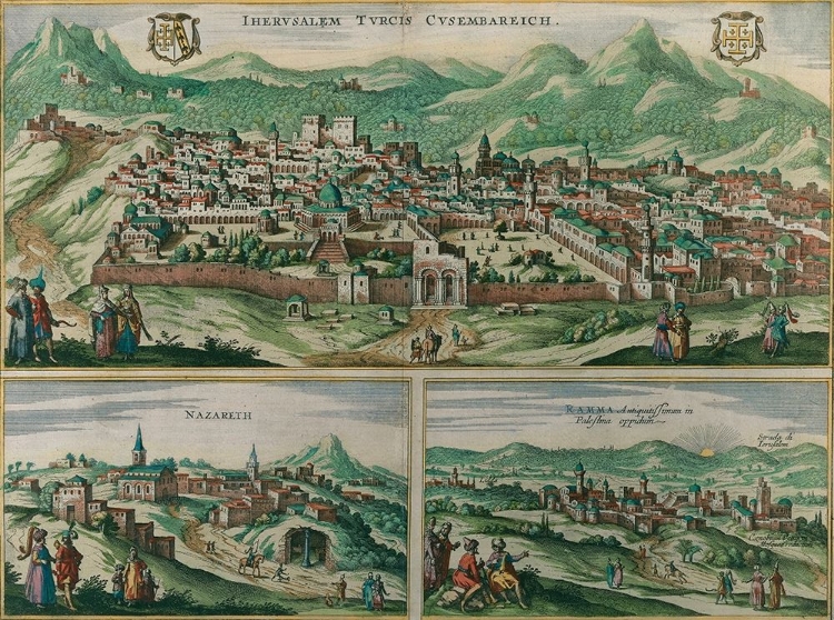 Picture of ANTIQUE MAP OF JERUSALEM