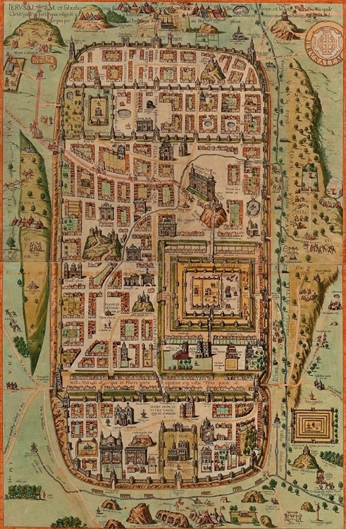 Picture of ANTIQUE MAP OF JERUSALEM