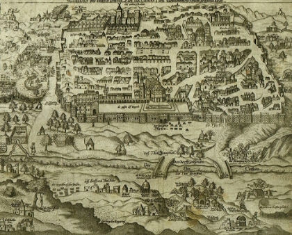 Picture of ANTIQUE MAP OF JERUSALEM